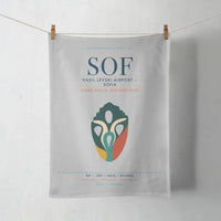 Thumbnail for Vasil Levski Airport – Sofia (SOF) design on light gray towel