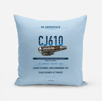 Thumbnail for CJ610 design on light blue pillow