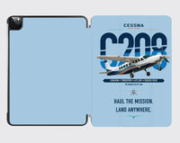 Thumbnail for Cessna 208 Caravan design on light blue ipad tablet case