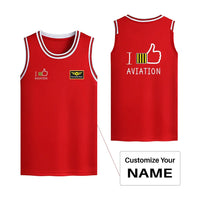 Thumbnail for Customisable I Like Aviation Basketball Print - view 5