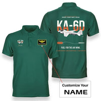 Thumbnail for KA-6D Intruder design on green+name double-side polo t-shirt, double-side print