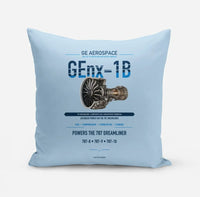 Thumbnail for GEnx-1B design on light blue pillow