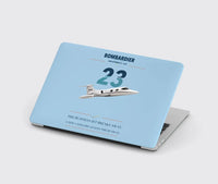Thumbnail for Bombardier Learjet 23 design on light blue MacBook case