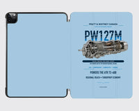 Thumbnail for PW127M design on light blue ipad tablet case