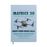 Thumbnail for DJI Matrice 30 design on light blue notebook