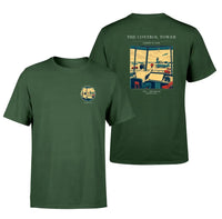 Thumbnail for VINTAGE G4093 - The Control Tower - Double-Side T-Shirt design on darkgreen double side t shirt