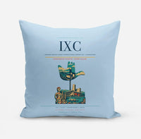 Thumbnail for Shaheed Bhagat Singh International Airport (IXC) design on light blue pillow