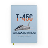 Thumbnail for T-45C Goshawk design on light blue notebook