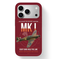 Thumbnail for Hawker Hurricane Mk I design on dark red magsafe iphone case, for iPhone 17 Pro