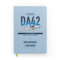 Thumbnail for Diamond DA42-VI design on light blue notebook