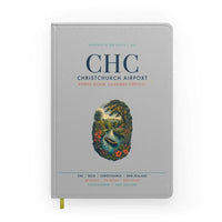 Thumbnail for Christchurch Airport (CHC) design on light gray notebook