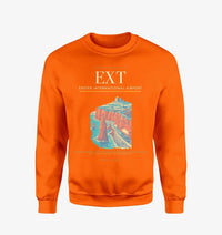 Thumbnail for Exeter International Airport (EXT) design on orange sweatshirt