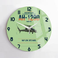 Thumbnail for AgustaWestland AH-129D Mangusta design on light green no frame wall clock