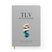 Thumbnail for Tel Aviv Ben Gurion Airport (TLV) design on light gray notebook