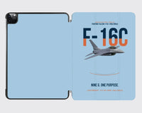 Thumbnail for F-16C Fighting Falcon Nine G One Purpose design on light blue ipad tablet case