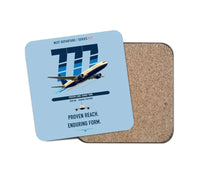Thumbnail for Boeing 777-200ER design on light blue 1 piece coaster