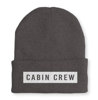 Thumbnail for Cabin Crew Text Embroidered Beanie - view 5