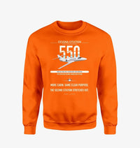 Thumbnail for Cessna Citation 550 - Citation II design on orange sweatshirt