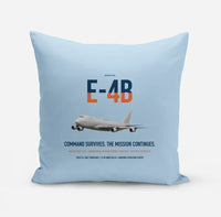 Thumbnail for E-4B Nightwatch design on light blue pillow
