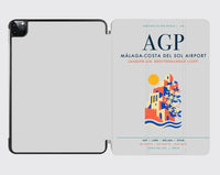 Thumbnail for Malaga-Costa del Sol Airport (AGP) design on light gray ipad tablet case