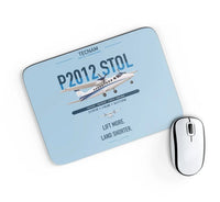 Thumbnail for Tecnam P2012 STOL design on light blue rectangle mouse pad