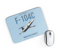 Thumbnail for F-104C Starfighter design on light blue rectangle mouse pad