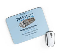 Thumbnail for TPE331-12 design on light blue rectangle mouse pad