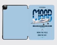 Thumbnail for Cessna A188B AgTruck design on light blue ipad tablet case