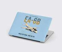 Thumbnail for EA-6B Prowler design on light blue MacBook case