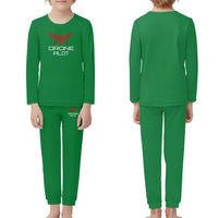 Thumbnail for Drone Pilot children pajamas - Green