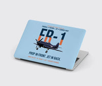 Thumbnail for FR-1 Fireball Prop in Front Jet in Back design on light blue MacBook case
