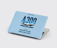Thumbnail for Airbus A300C4-203 design on light blue MacBook case