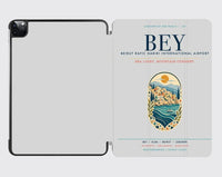 Thumbnail for Beirut Rafic Hariri International Airport (BEY) design on light gray ipad tablet case