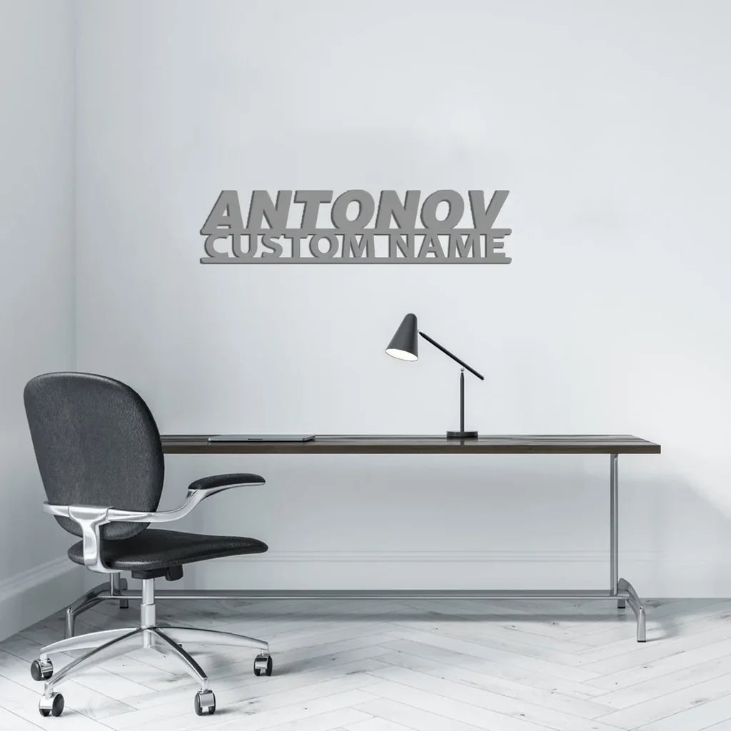 Customisable Antonov & Text Metal Sign - view 5
