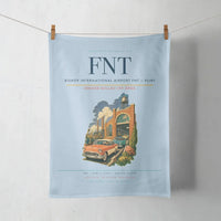 Thumbnail for Bishop International Airport (FNT) design on light blue towel