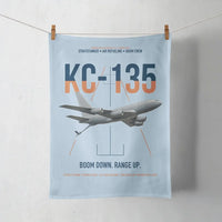 Thumbnail for KC-135 STRATOTANKER design on light blue towel