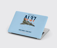 Thumbnail for Saab AJ 37 Viggen design on light blue MacBook case