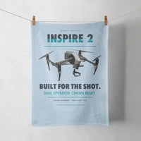 Thumbnail for DJI Inspire 2 design on light blue towel