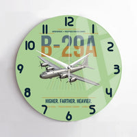 Thumbnail for B-29A Superfortress design on light green no frame wall clock