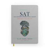 Thumbnail for San Antonio International Airport (SAT) design on light gray notebook