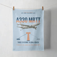 Thumbnail for Airbus A330 MRTT design on light blue towel
