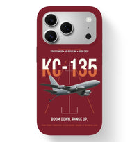 Thumbnail for KC-135 STRATOTANKER design on dark red magsafe iphone case, for iPhone 17 Pro