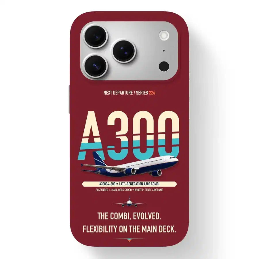 Airbus A300C4-600 Case design on dark red iphone case
