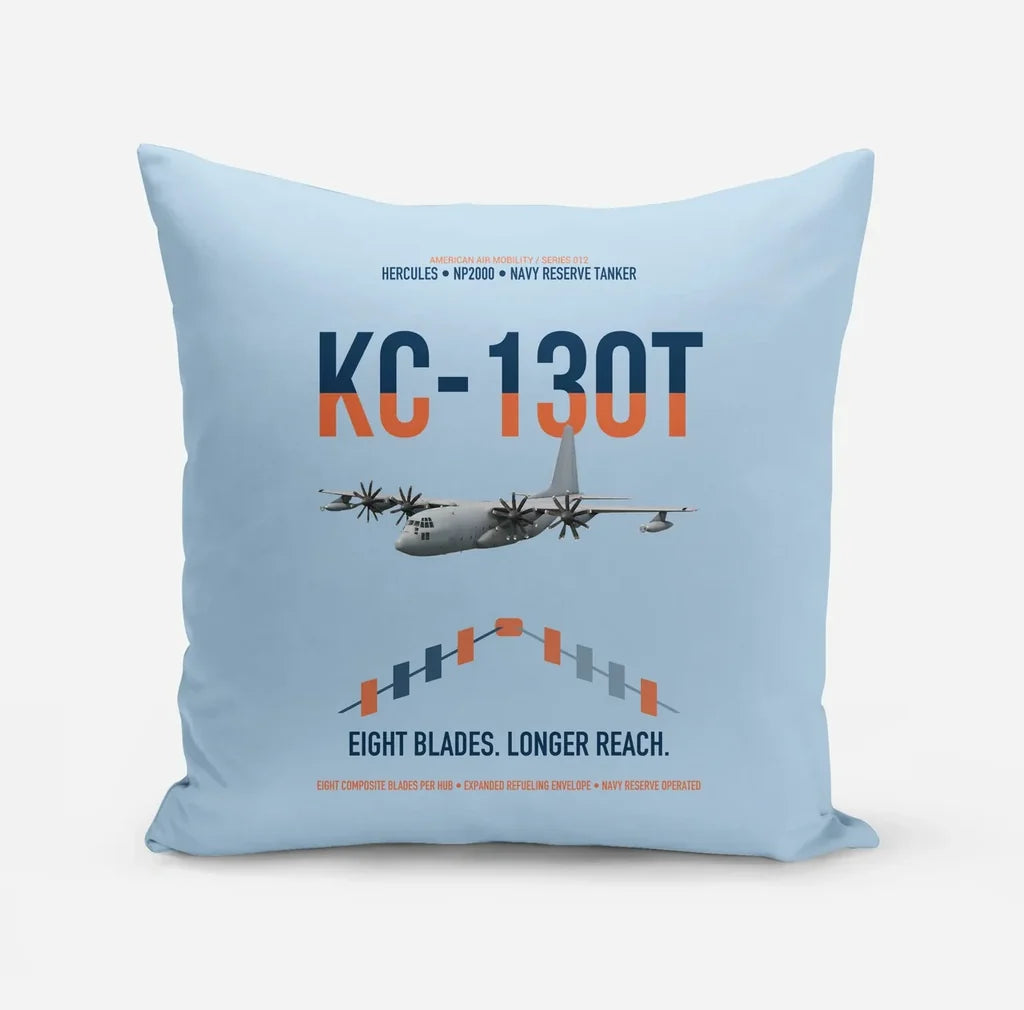 KC-130T NP2000 design on light blue pillow