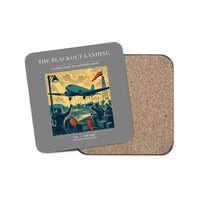 Thumbnail for The Blackout Landing - Designed Coasters design on gray 1-piece