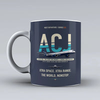 Thumbnail for ACJ350 Mug design on dark blue airbus