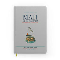 Thumbnail for Menorca Airport (MAH) design on light gray notebook