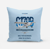 Thumbnail for Cessna 170B design on light blue pillow