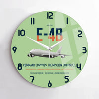 Thumbnail for E-4B Nightwatch design on light green no frame wall clock