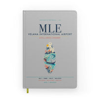 Thumbnail for Velana International Airport Malé (MLE) design on light gray notebook